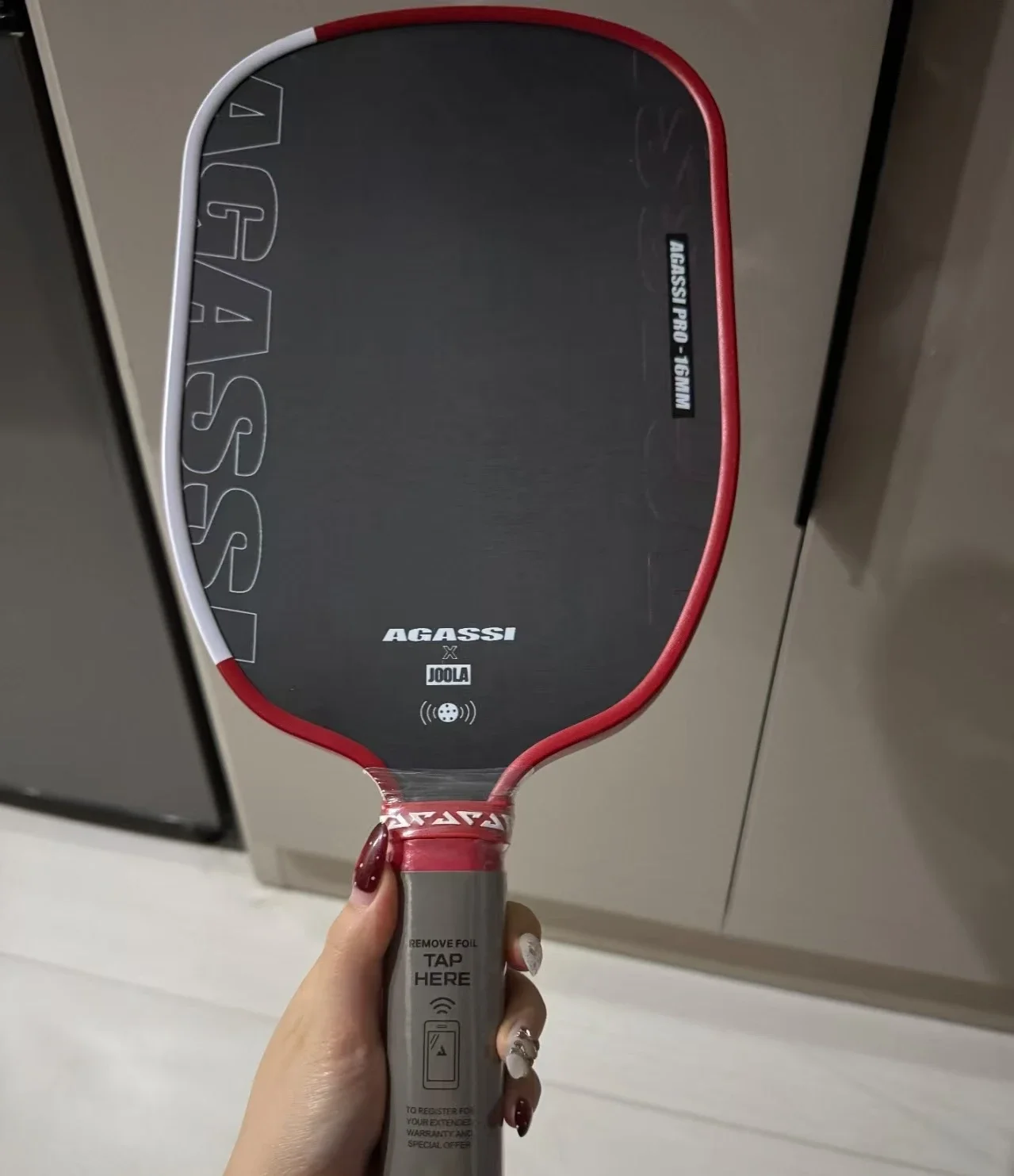 

JOOLA x Andre Agassi Pro Pickleball Paddle, Textured Carbon Fiber Face, 16mm Honeycomb Propulsion Core