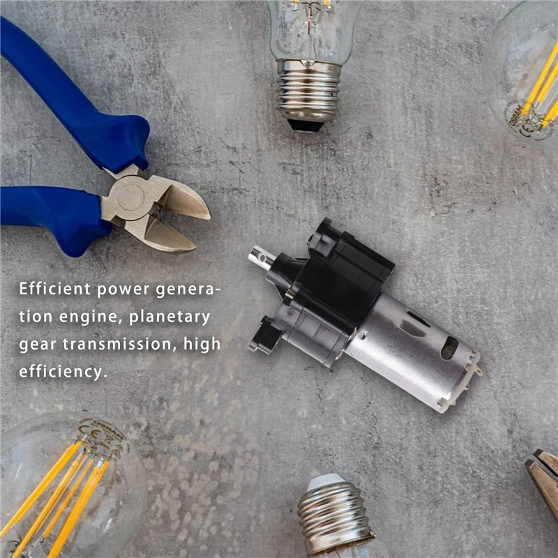 A19F-2Pc Windturbine Generator Kit Micro-Hand Dynamo Generator DC12V Generator Voeding