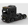 새 모델 1:16 트럭 헤드 MOC-770S 중공업 컨테이너 DIY 빌딩 블록 조립 모델 평판 트레일러 트럭 헤드 gif 2