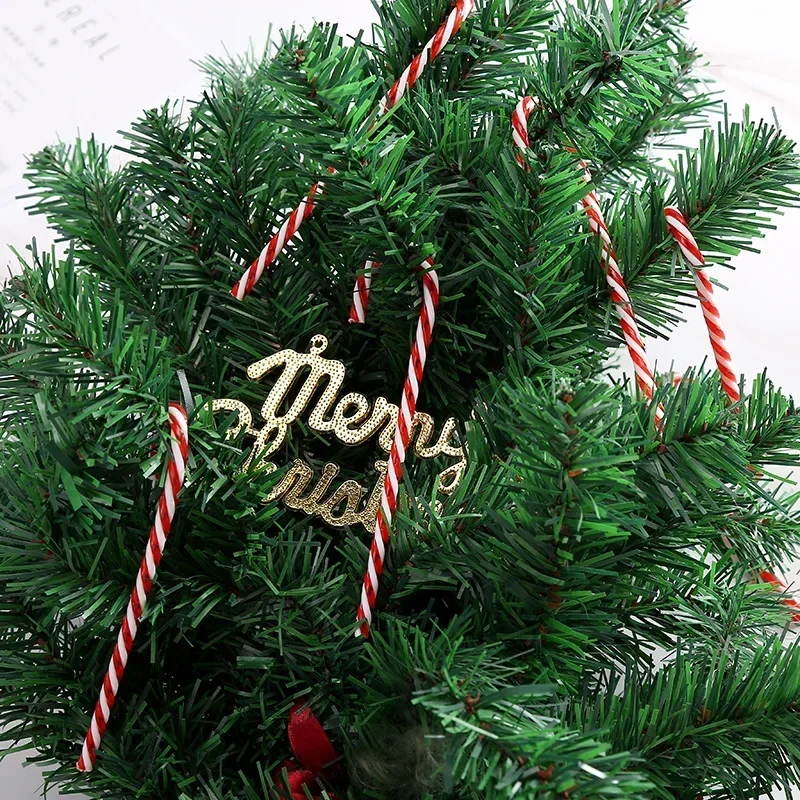 1/6PC Acrylic Decorative Cane Christmas Day Christmas Tree Decorative Candy Decorative Cane Christmas Gift Small Cane