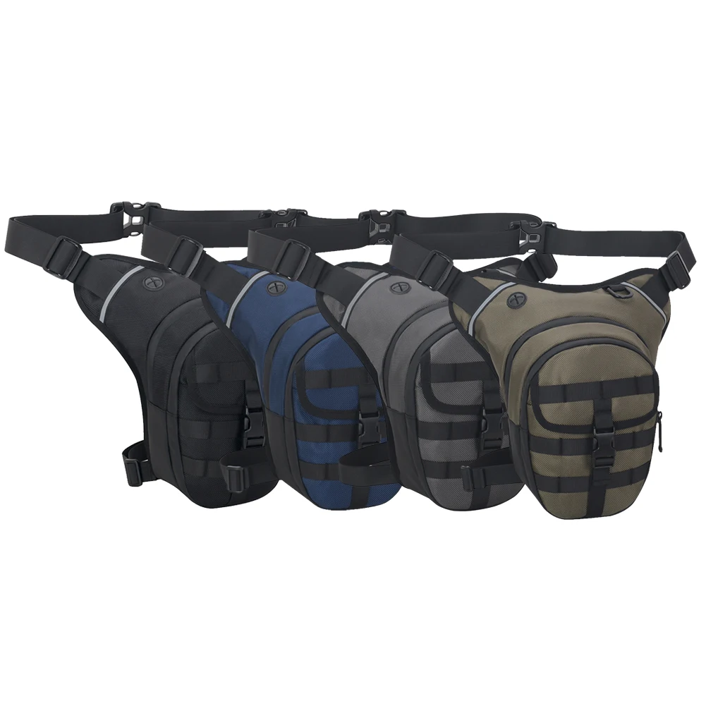 Motorcycle Drop Leg Bag Tactical Fanny Pack Large Capacity Motorcycle Thigh Bag Breathable for Hiking Climbing Fishing