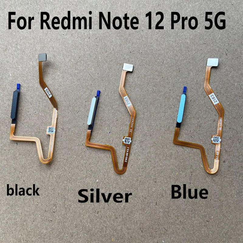 New For Xiaomi Redmi Note 12 PRO Fingerprint Sensor Home Button Menu Touch ID Scanner Ribbon Connector Flex Cable 4G 5G