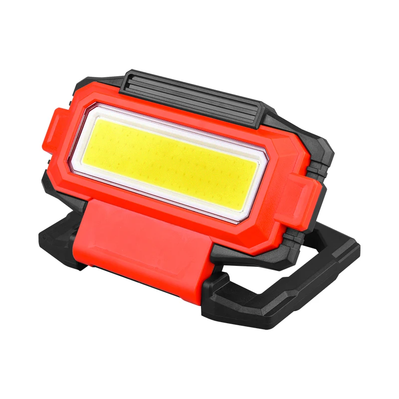 Rechargeable LED Work Light COB Super Bright Portable LED Work Light Foldable Flashlight for Outdoor Camping Hiking Emergency