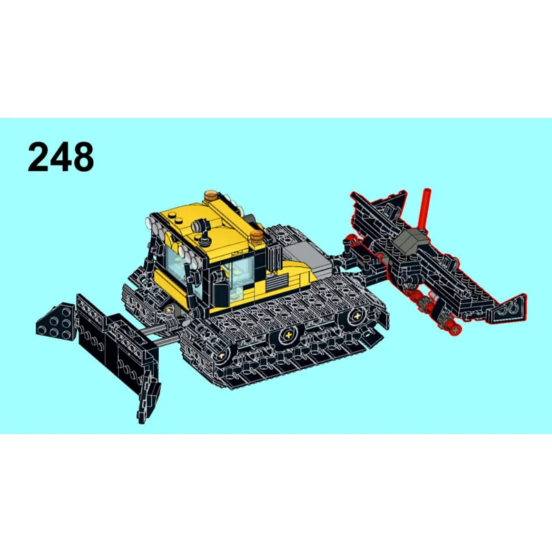 

MOC-107171, новые маленькие снежные гусеничные строительные блоки, модель 368, деталиMOC, креативные строительные блоки для мальчиков и детей на день рождения, игрушки, подарки