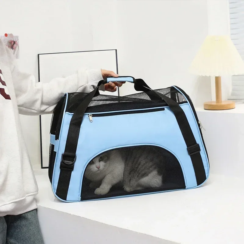 

Outdoor Portable Dog Cat Carrier Bag Pet Puppy Travel Bags Breathable Mesh Small Dog Cat Dogs Tent Carrier Outgoing Pets Handbag