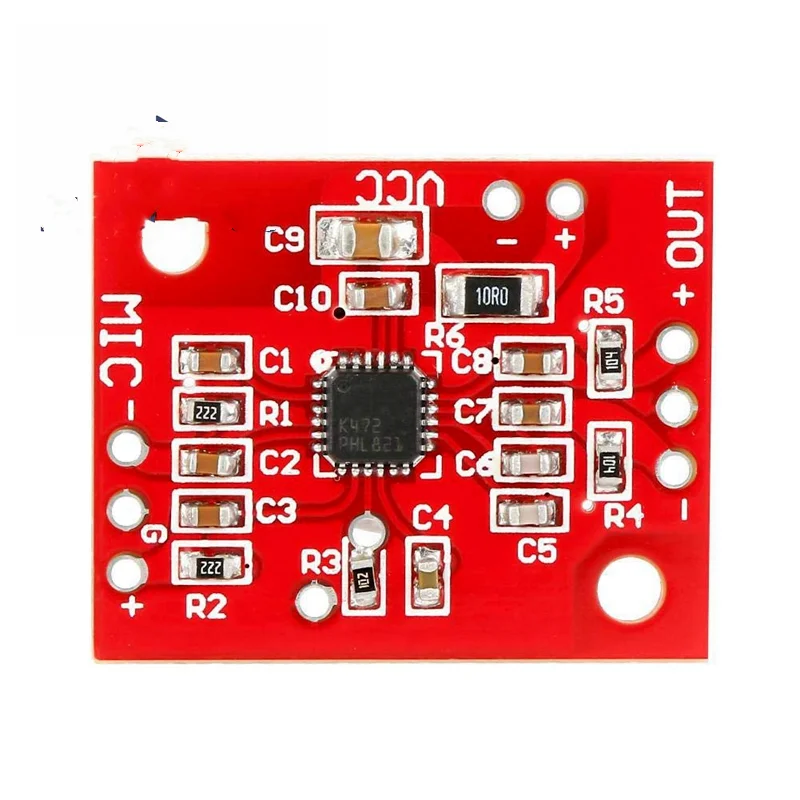 

K472 Electret Mic Head Amplification Board Pickup Amplification Board Effect Exceeding MAX9812