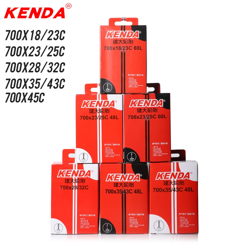 1PCS Kenda 700c inner tube 700x18/23c 23/25c 28/32c 35/43c 45c bicycle camera bike tubes bicycle camera Schrader Presta valve