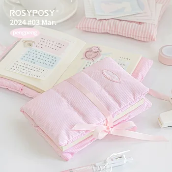 MINKYS bebek mavi/pembe şerit dizüstü planlayıcısı yıllık günlük haftalık gündem boş kitap Kawaii okul kırtasiye