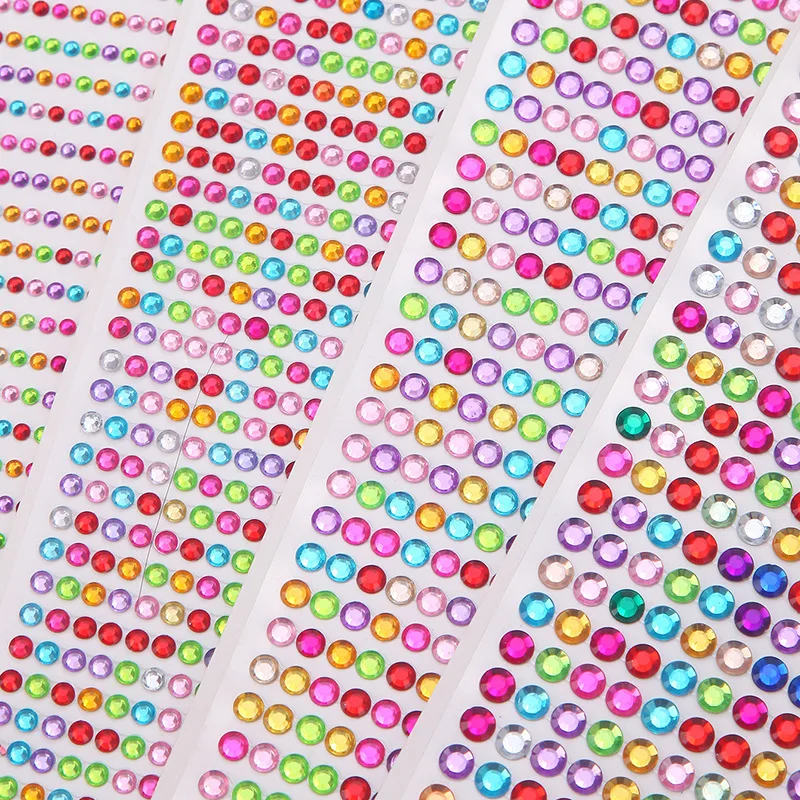 Face Diamonds Gems Adhesive Glitters for the Rhinestone Face Pearls Makeup Festival Jewels Nail Temporary Tattoos Body Stickers