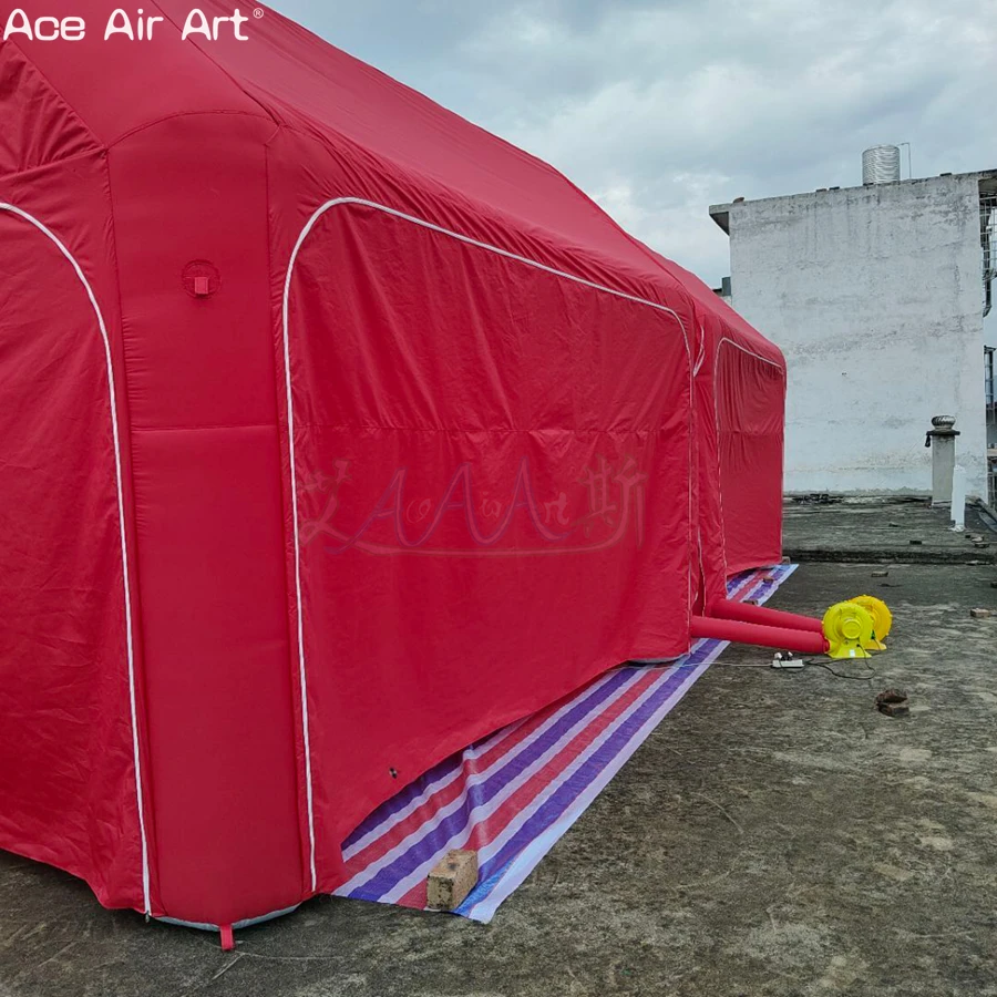 Portable Custom Zipper Connection Use Alone and Splice Inflatable Arch Tent for Outdoor Sporting Events Shade and Rest