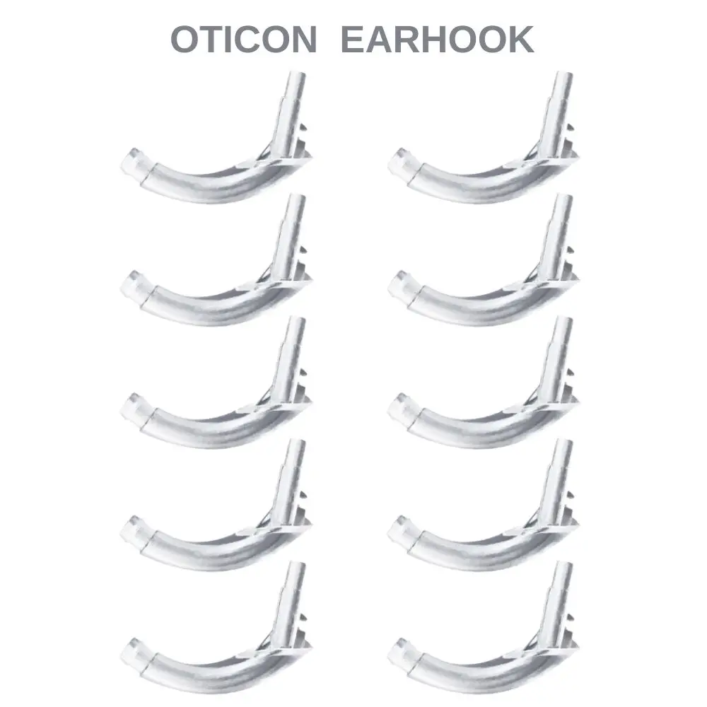 

10 упаковок ушных крючков Oticon для слуховых аппаратов Oticon, аксессуары для слуховых аппаратов, сменные маленькие и легкие для переноски пластика