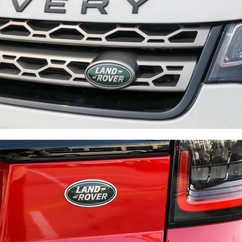 Naklejki metalowy samochód 3D na Range Rover Sport lądowe Logo symbol L322 L405 skrzydełko błotnika przedni grill naklejka na bagażnik akcesoria