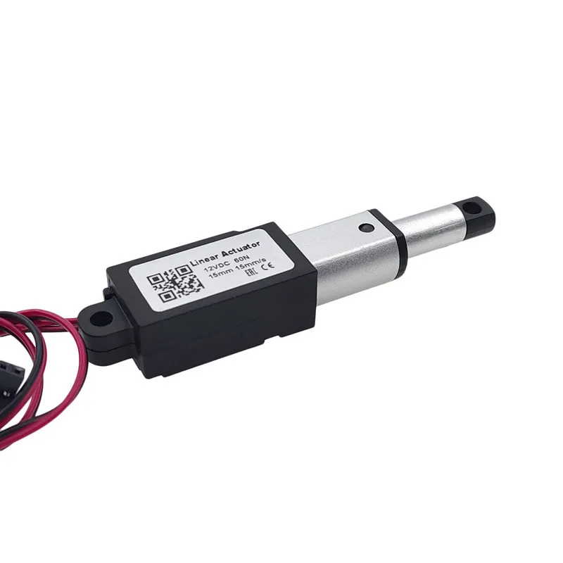 1pc 12V Micro Linear Actuador Motor Actuador Lineal 10/15/20mm Stroke for Remote Control Robotics Home Automation 30/60/100/150N