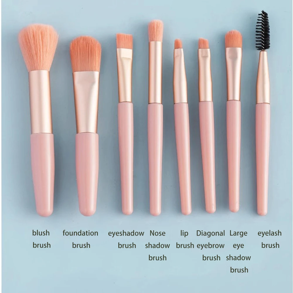 8 ピース/セットプロフェッショナルメイクブラシセットアイシャドウファンデーションコンシーラーブレンド化粧ブラシファンデーション美容メイクツール