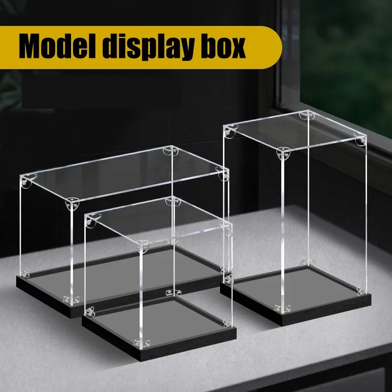 13 Sizes Acrylic Display Case for Collectibles Assemble Clear Acrylic Box Protection Showcase for Action Figures Organizing Toys