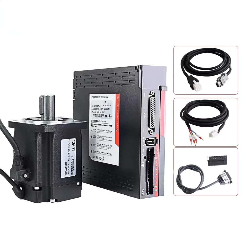 

400W AC Servo Motor Kit | 60SS40 Motor & ASD240 Drive (220V, 1.3N.m)