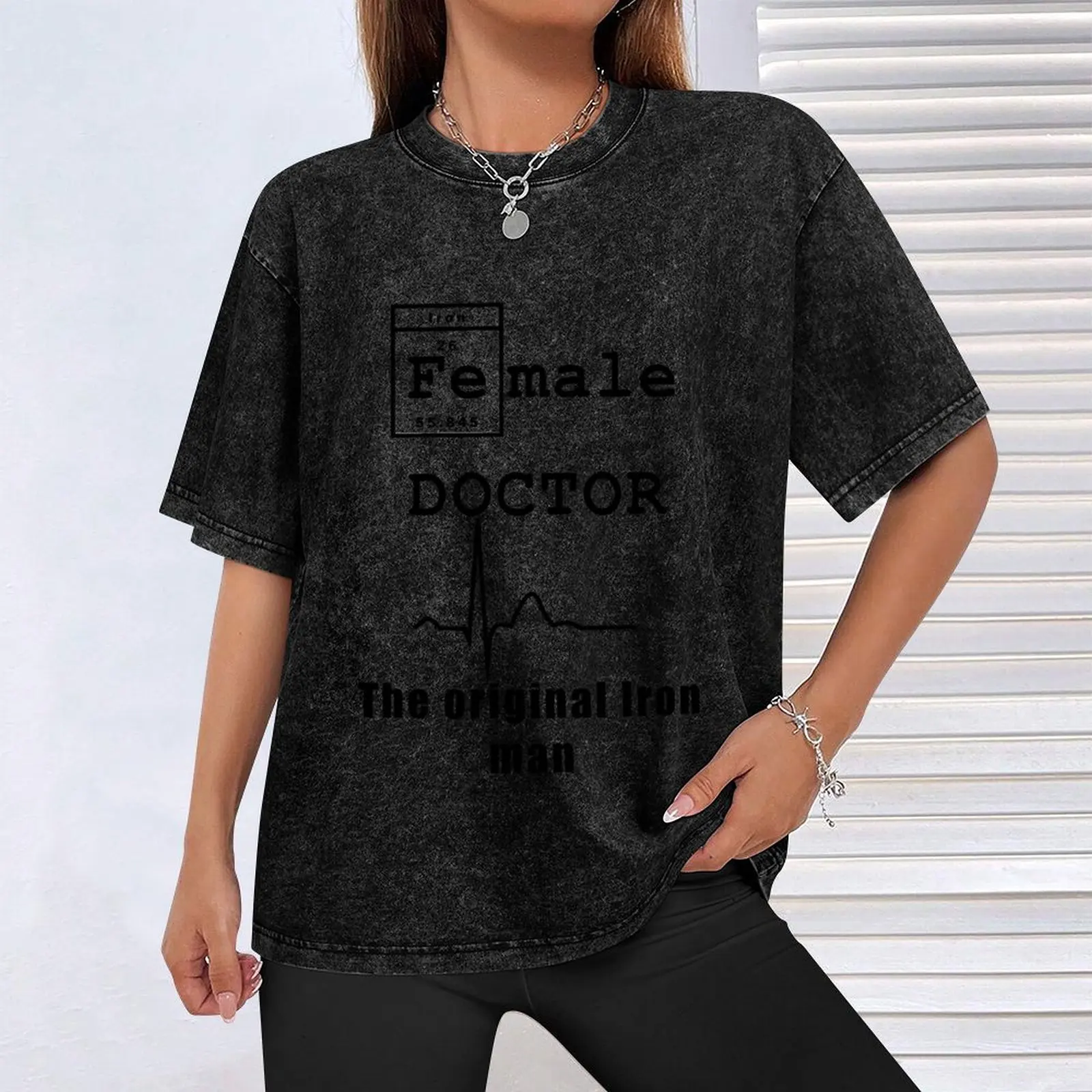 Female Doctor Iron Man T-Shirt Luxury man oversized graphic tee mens designer t shirt
