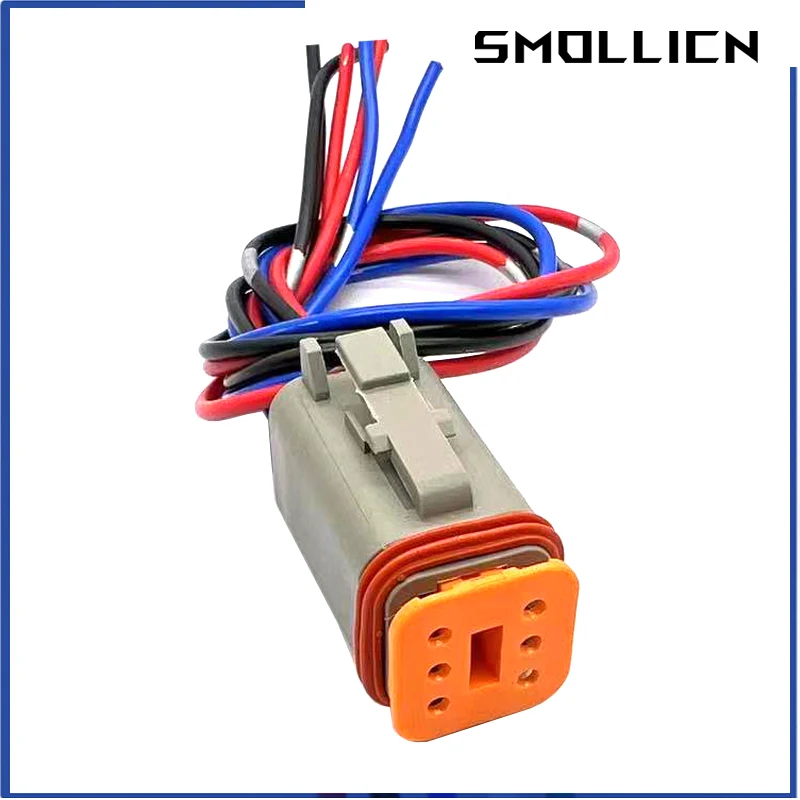 1 Set 6 Pin Automobile Gearbox Sensor Plug DT Car Solenoid Valve Harness Male Female Connector for Excavator DT06-6S DT04-6P