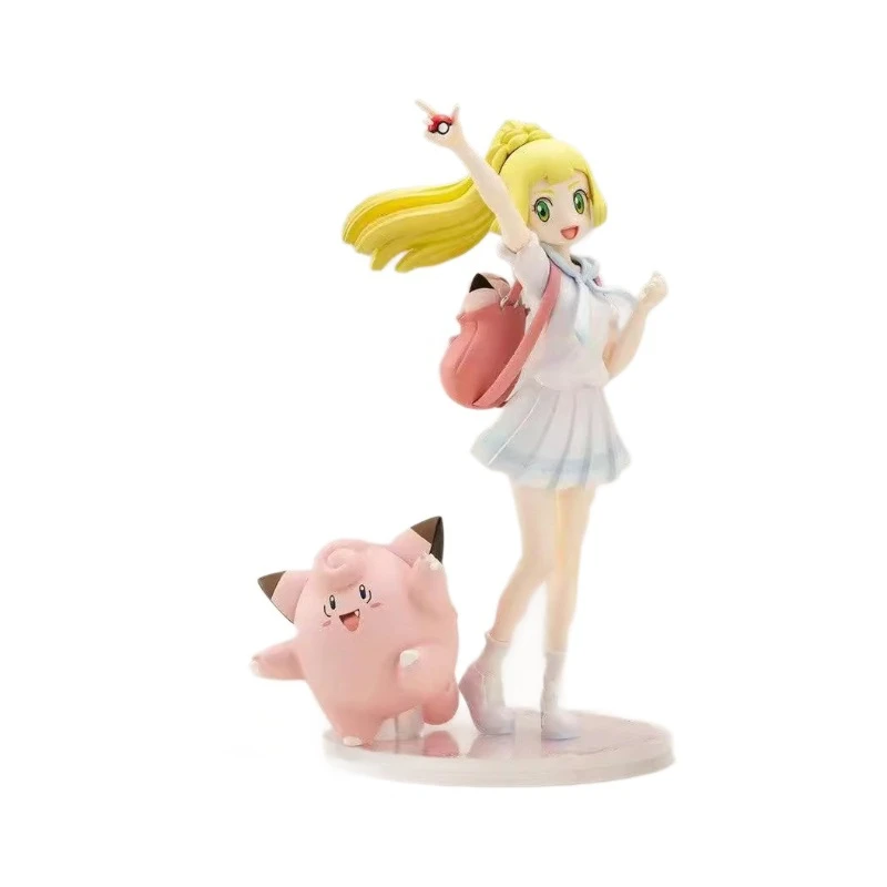 Pokémon Go Lillie Clefairy Modelo Brinquedo, Coleção Animação, Ornamentos Decorativos, Brinquedo Infantil, Presente de Natal Bonito