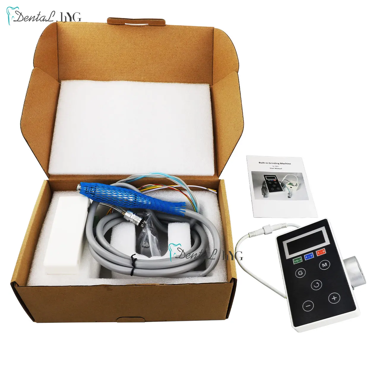 Dental Brushless Led Micro Motor Electric Machine Set Internal Water Spray E-type Contra Angle Handpiece Polishing Machine Tools