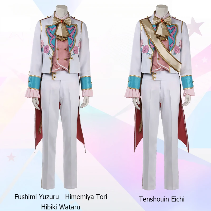 COS-KiKi Ensemble Stars fine Fushimi Yuzuru/Himemiya Tori/Hibiki Wataru/Tenshouin Eichi Primavera Game Suit Cosplay Costume