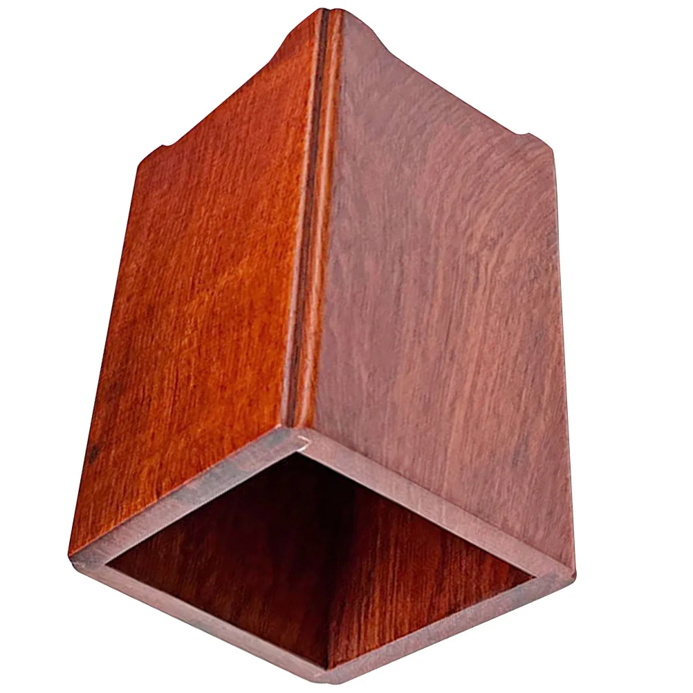 

Solid Wood Rosewood Pen Holder Large Capacity Multifunctional Desk Organizer for Pens Makeup Brushes Cutlery Holder