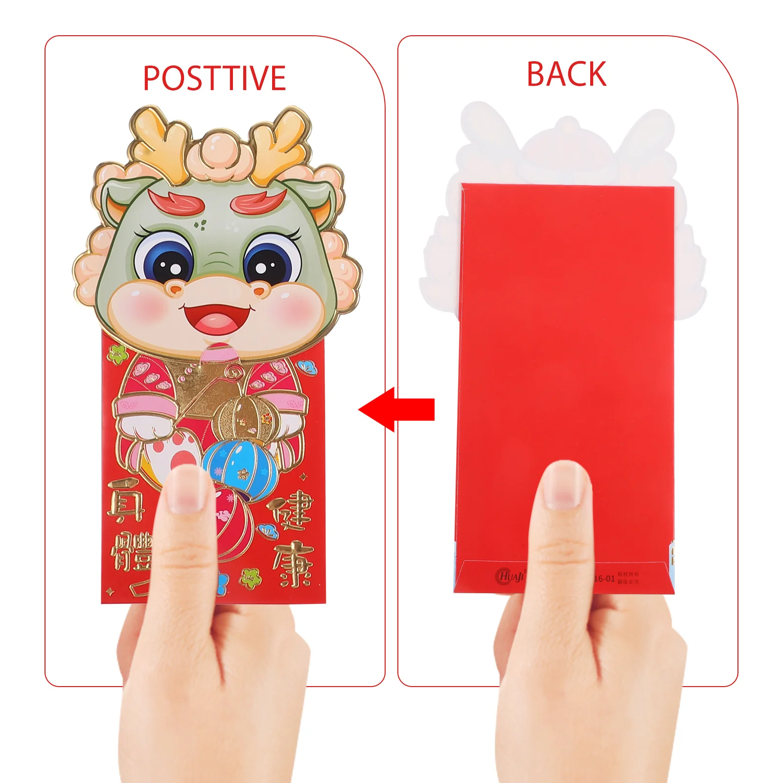 

36 Pcs Cartoon Red Envelopes Sturdy Paper Lunar New Year Gifts Bags Chinese New Year Envelopes Festive Money Packets Lightweight
