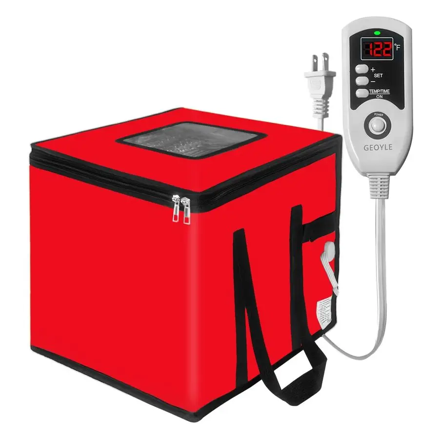 

Proofing Box Heated, Foldable Dough Proofer Temperature Timer Control Sourdough Warmer for Making Bread, Pizza,Yogurt, Natto and