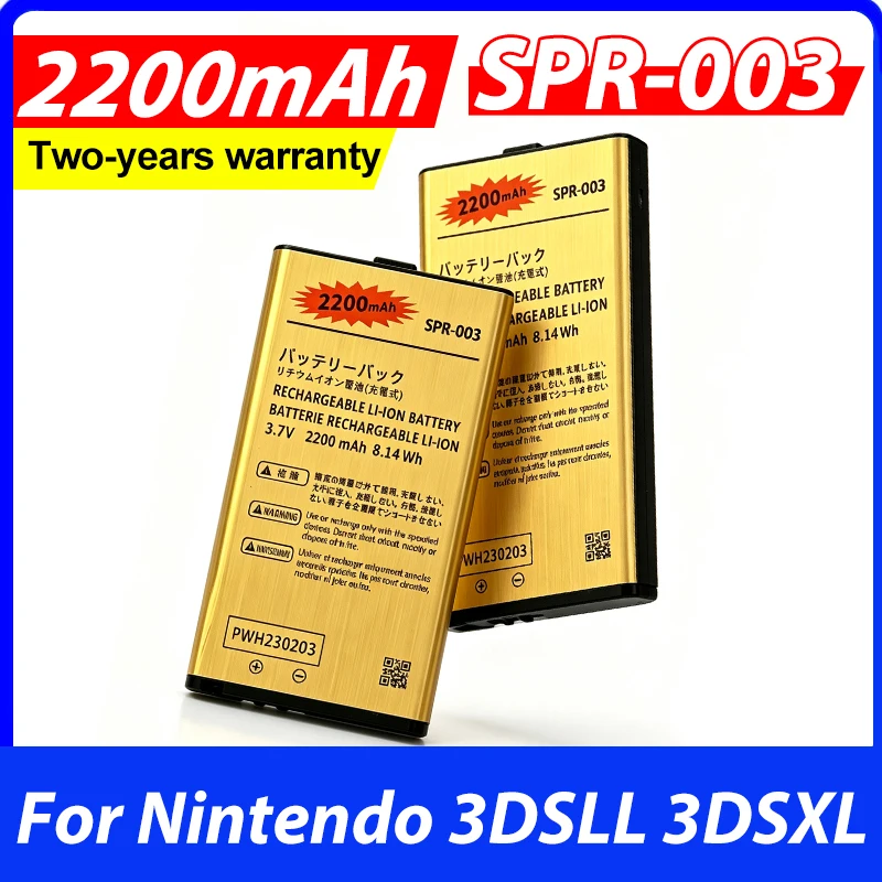 SPR-003 SPR003 3.7v 2200mah Rechargeable Li-ion Battery for Nintendo 3DSLL 3DSXL NEW 3DSLL New 3DSXL With Tools