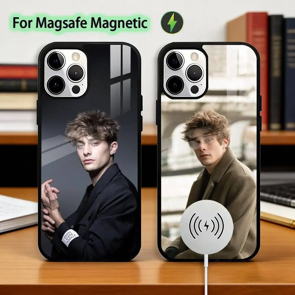 

Maxence Danet-Fauvel Actor Model Phone Case For iPhone17,16,15,14,13,12,11 Plus,Pro Magnetic with Magsafe Wireless Charging
