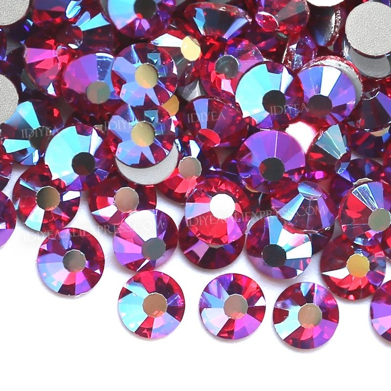Lt.Siam AB ss3-ss30 Non Hot Fix Rhinestones Flat Back Crystals Glass Stone Strass Glitters For DIY 3D Nails Garment Wedding