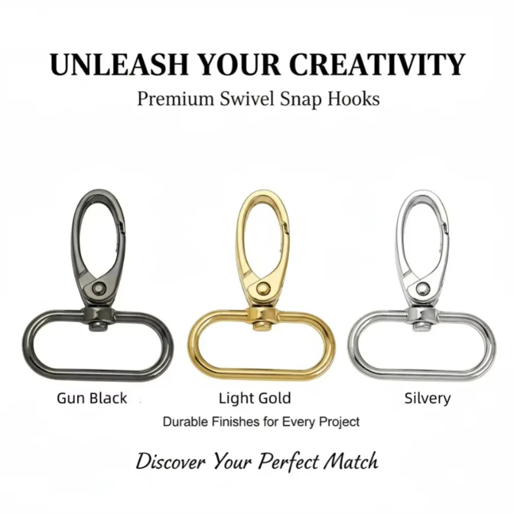 5/100Pcs 16/25/31/38mm Metal Bags Strap Buckles Lobster Clasp Dog Collar Carabiner Snap Hook DIY KeyChain  Accessories wholesale