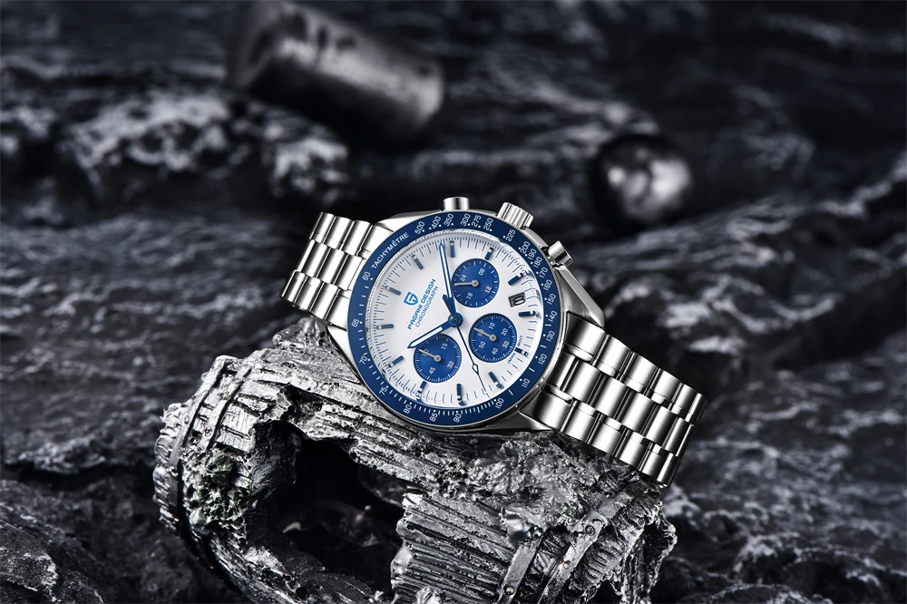 PAGANI DESIGN 2026 Moon Watch For Men Top Brand Luxury Quartz Mens Watches Chronograph Luminous Sapphire Mirror Waterproof Clock