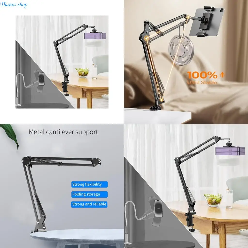 Professional Microphone Boom Arm Mount Stand for Podcasting And Gaming Setups X37A