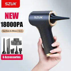 SZUK 18000PA aspirapolvere per auto Mini spolverino portatile macchina per la pulizia portatile elettrodomestico potente aspirapolvere Wireless