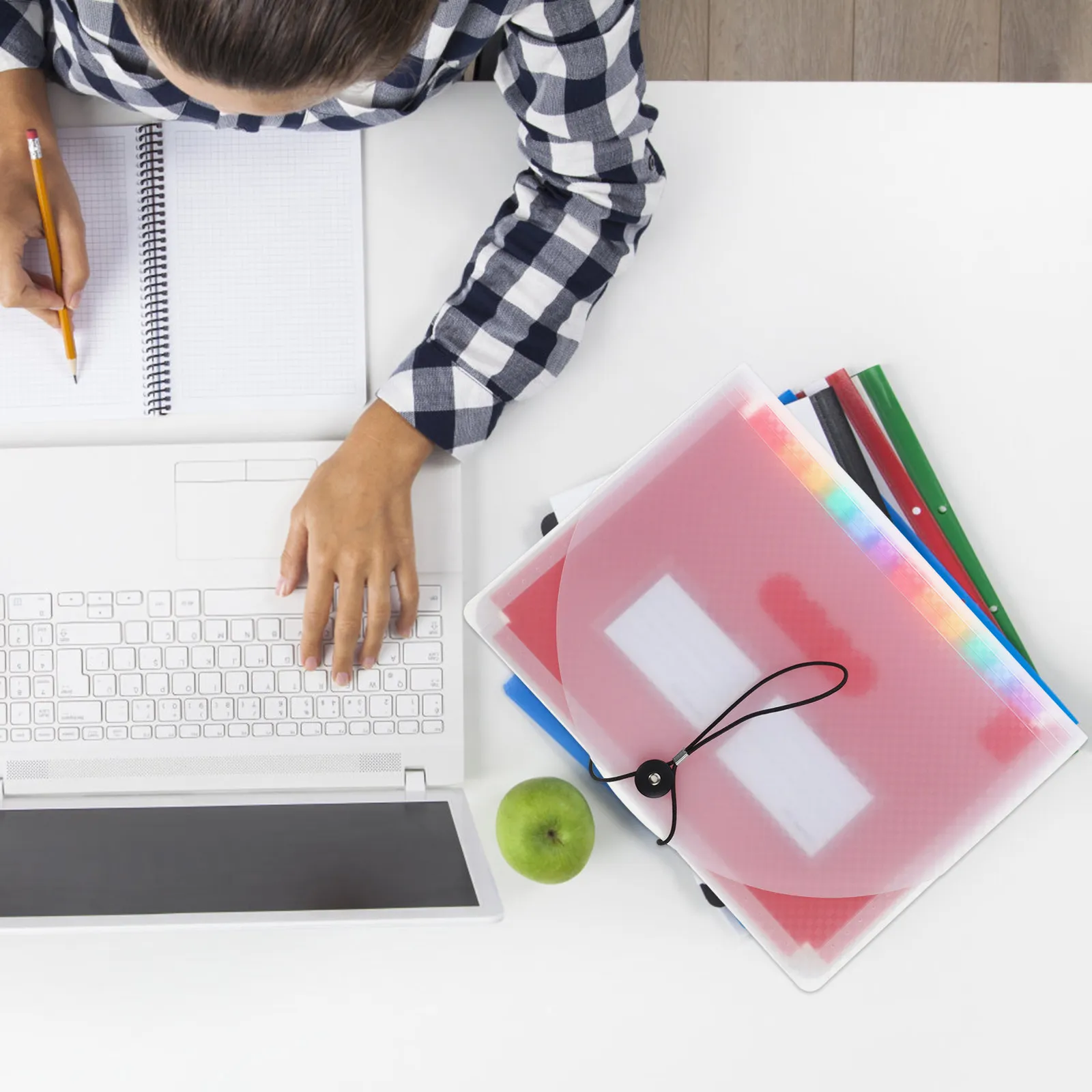 

Папка-аккордеон для документов, многослойный портативный органайзер для файлов, вместительная настольная сумка для хранения бумаг в офисе