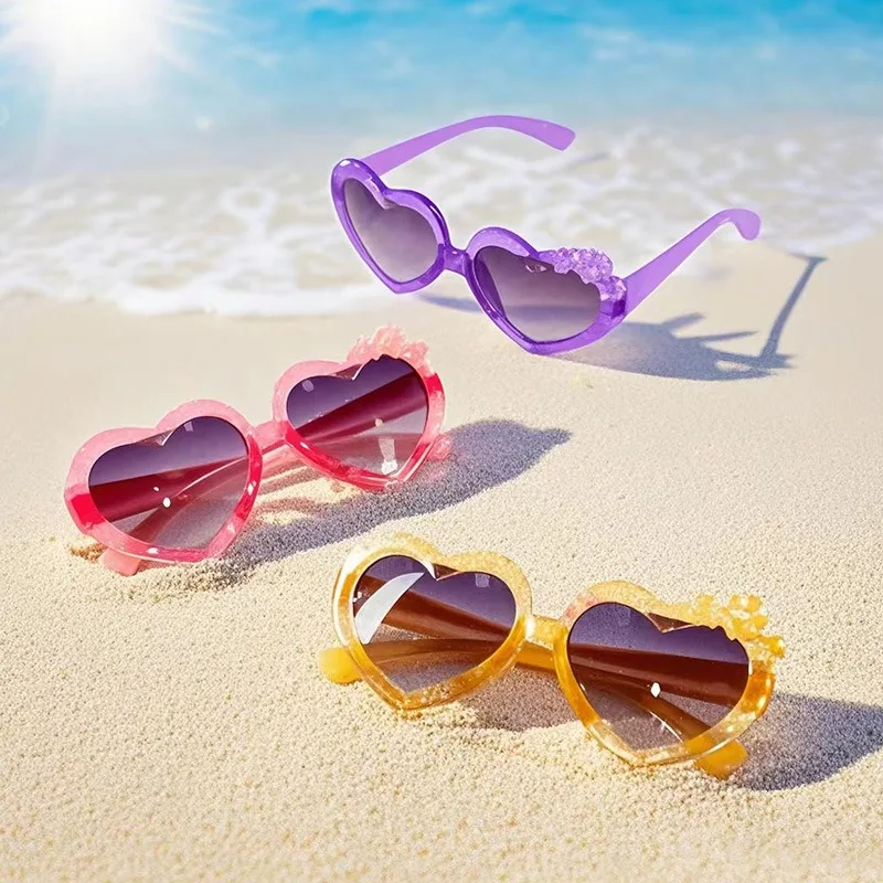 

Cute Cartoon Flower Sunglasses Outdoor Sun Protection Children Lovely Vintage Glasses Protection Classic Kids Eyewear