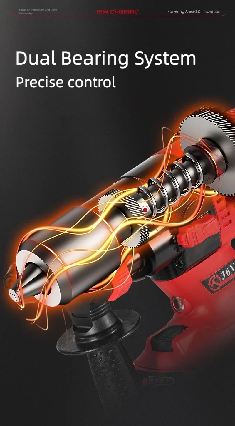 36V Lithium Battery Electric Drill ZSDZ-3602 Two-function Electric Drill Industrial-grade Electrician Concrete Drilling