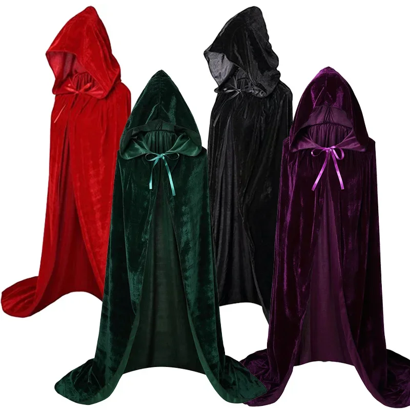 Capa de bruja de Hocus Pocus para adultos y niños, disfraz de Cosplay de Mary, Sara, Winifred, Sanson, hermana, capa de fiesta de Halloween