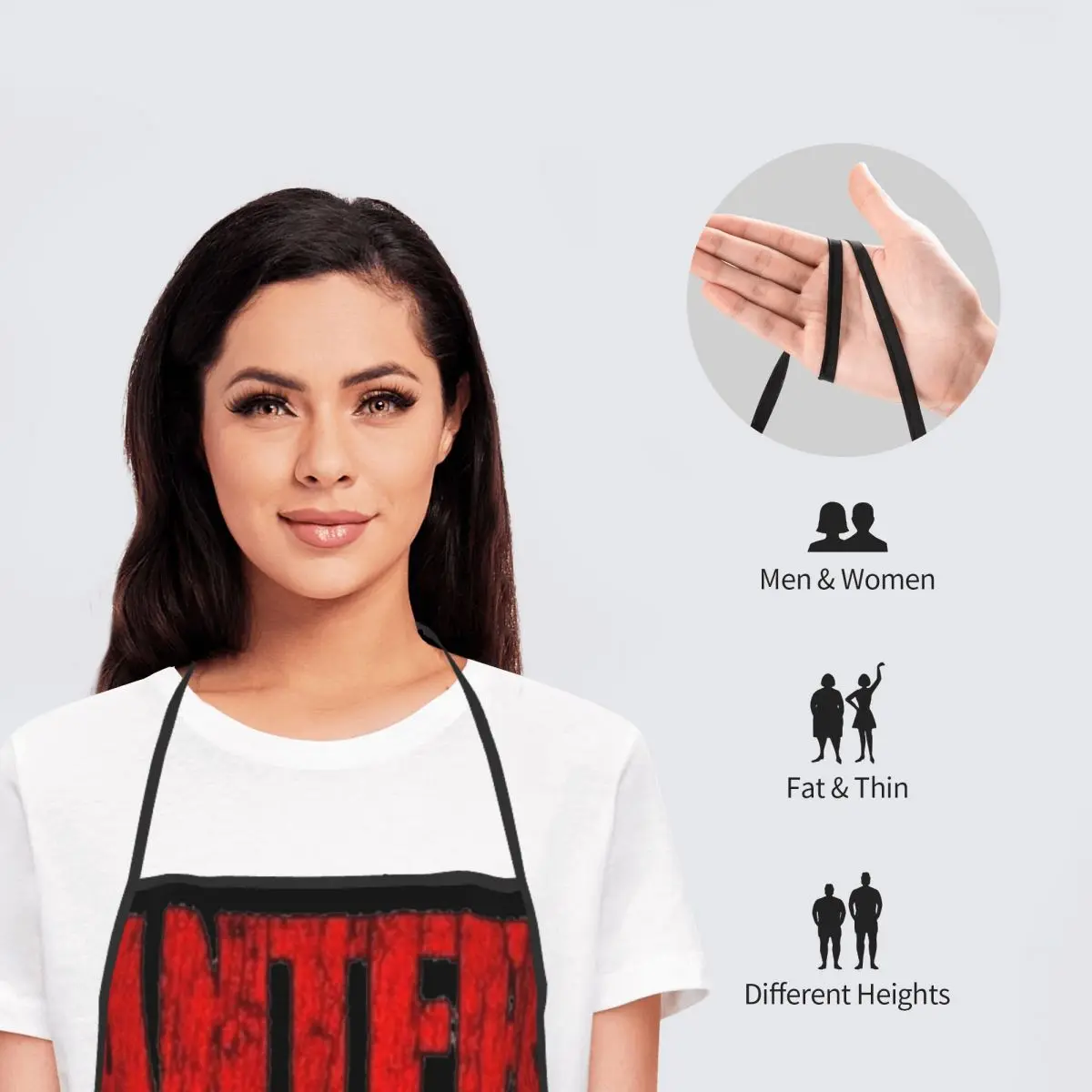 Gifts for Men Women Chef Bib Apron Vintage Pantera Band Product Heavy Metal Band Baking Aprons Neck Strap Water & Oil Resistant