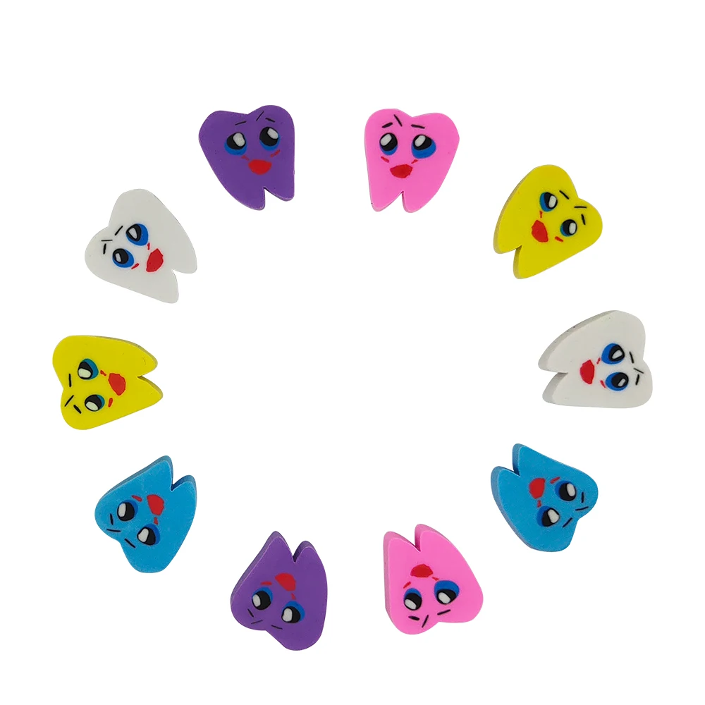 50 pcs Mini Erasers Kawaii Dental Molar Shaped Tooth Rubber Dental Clinic Gift Erasers for dentist Medical lab Decoration