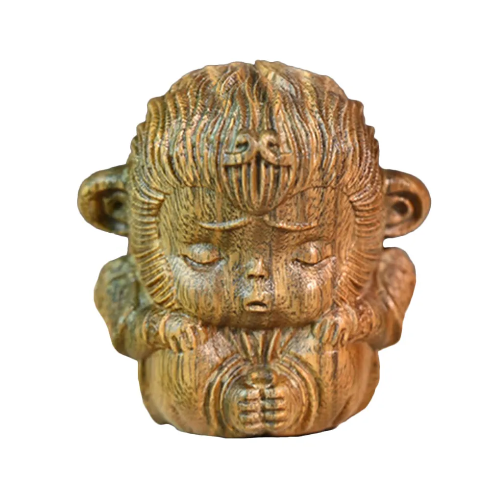 Wood Carved Monkey Incense Holder Small Vintage Incense Stick Holder for Home Living Room Meditation Yoga Studio