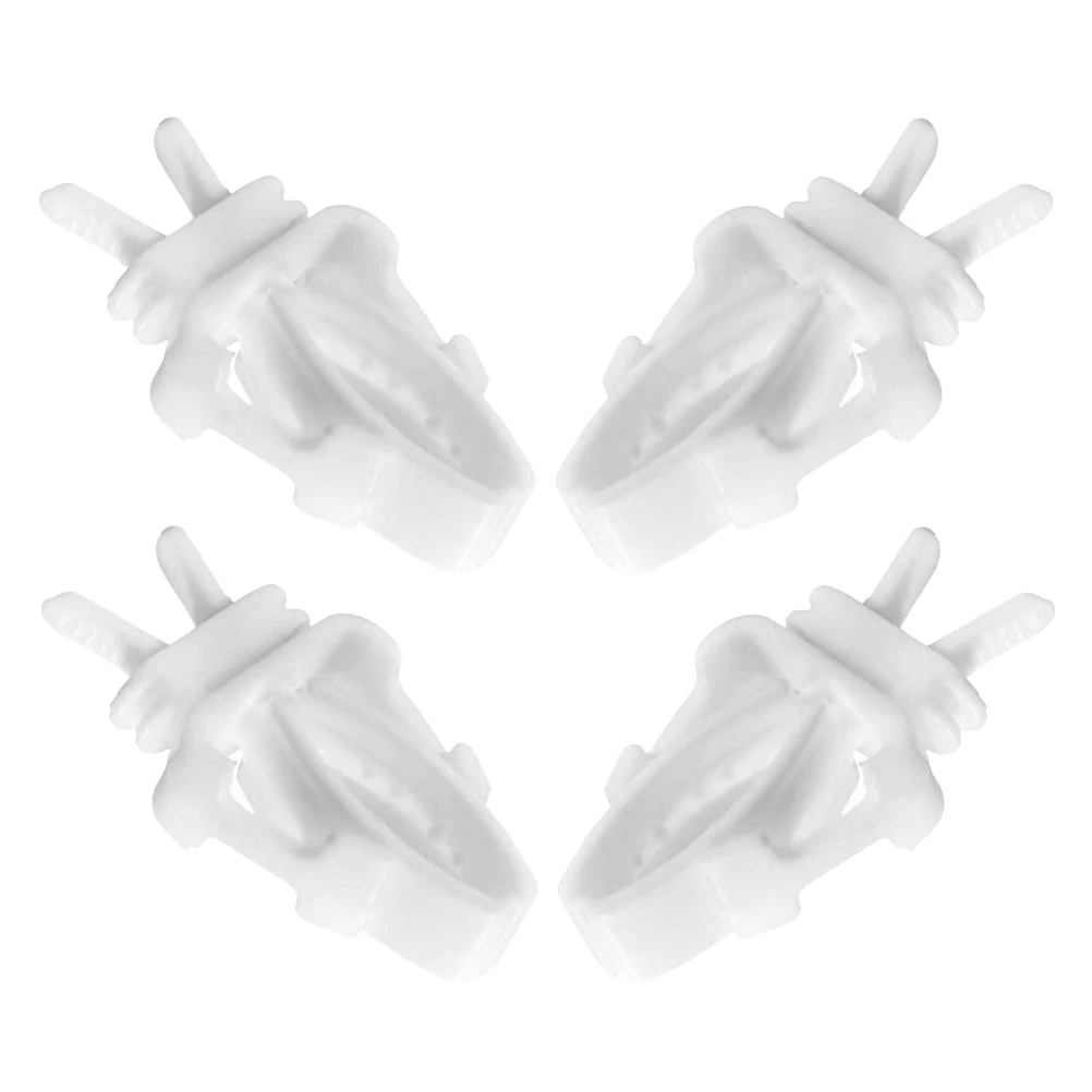 

4 Pcs Bird Cage Food Clamp Holder Durable Plastic Pet Supply Clip Parrot Vegetable Tongs Storage Design Protect Hands Long