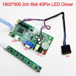 LCD Controller board Kit For 1600X900 LED N173FGE-L23 LP173WD1-TL B140RW02 HDMI VGA Screen 40pin LVDS DIY Panel Display monitor