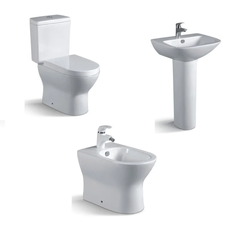 New Design Modern Luxury Bathroom Creamic European Style Two piece Toilet