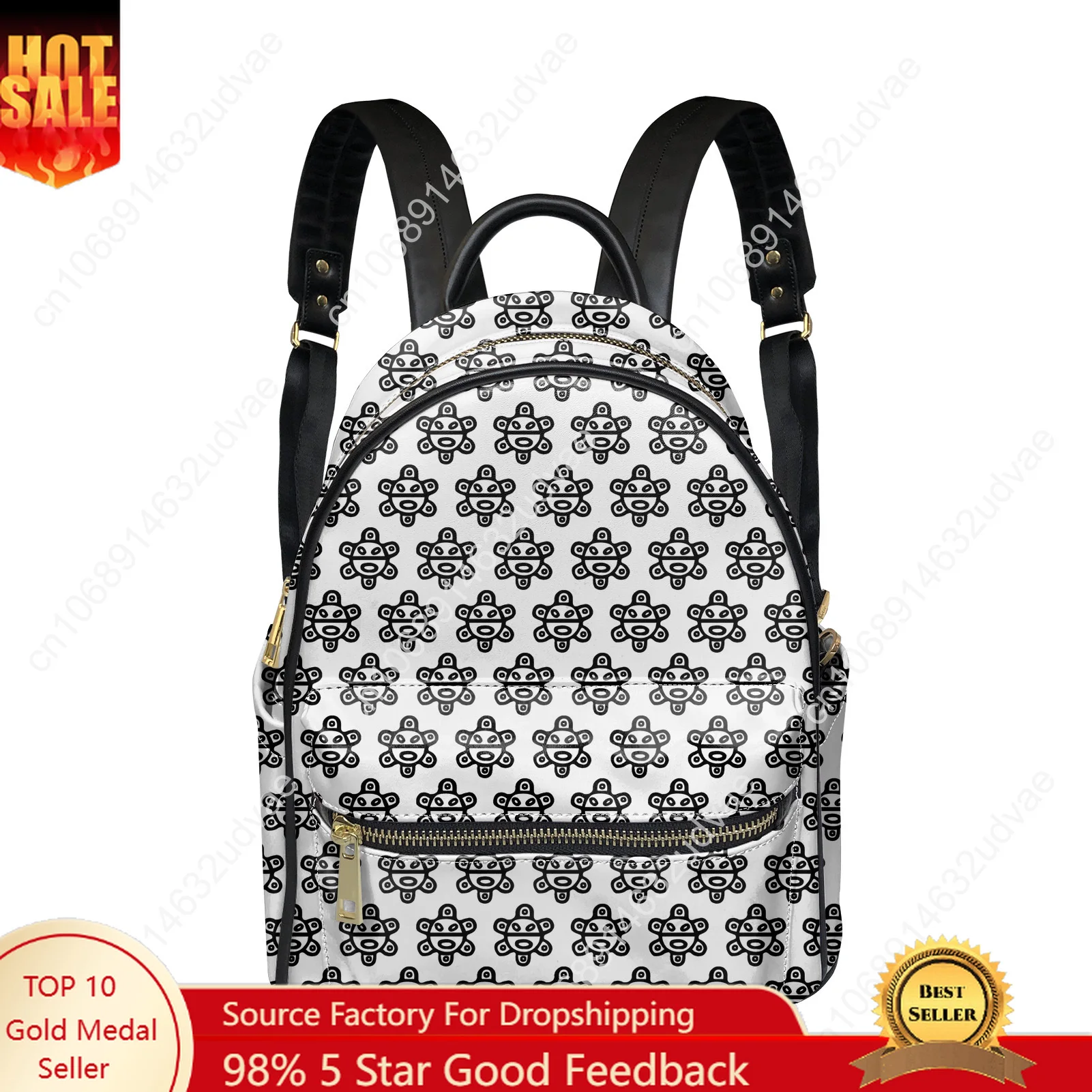 Coqui Taino Backpack Womens Men Knapsack Personalized Text Image Double Shoulder Bag Business Bookbag Rucksack Gift Daypack
