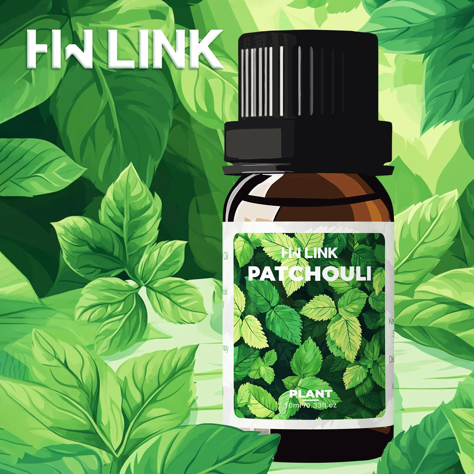 10ml パチョリ エッセンシャル オイル マッサージ オイル スキンケア 100% 純粋な天然 ヘアケア、ホーム ディフューザー、肌、アロマセラピー、香水用