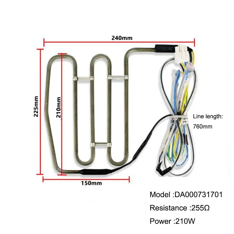 refrigerator defrost heating element for BCD-456WMSD 598WMSA BCD-598WD10S refrigeration freezing Evaporator Frost removal tube