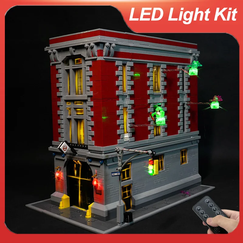 Led Light Set for 75827 Building Blocks City Street Ghostbusters Firehouse Headquarters( Not Include the Building Blocks Model )