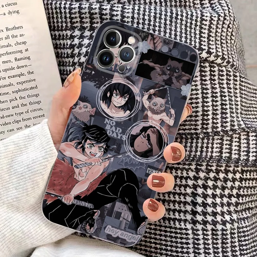 Demon Slayer Hashibira Inosuke Phone Case For IPhone 8 7 6 6S Plus X SE 2020 XR XS 14 11 12 13 Mini Pro Max Mobile Case